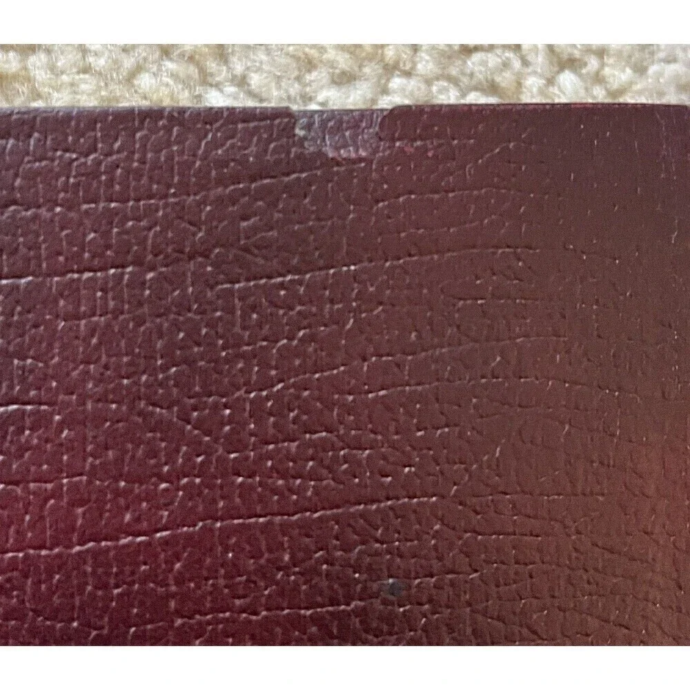 Holy Bible KJV Concordance Words of Christ in Red Regency Leather 1972 Gold Page